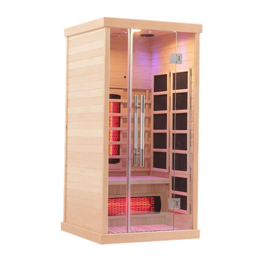 2024 Hot Selling Far Infrared Sauna, Wooden Hemlock Sauna, 2 People