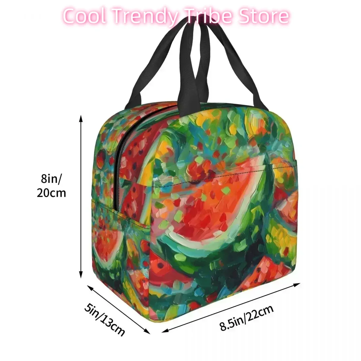 Oil Painting Portable lunch bag