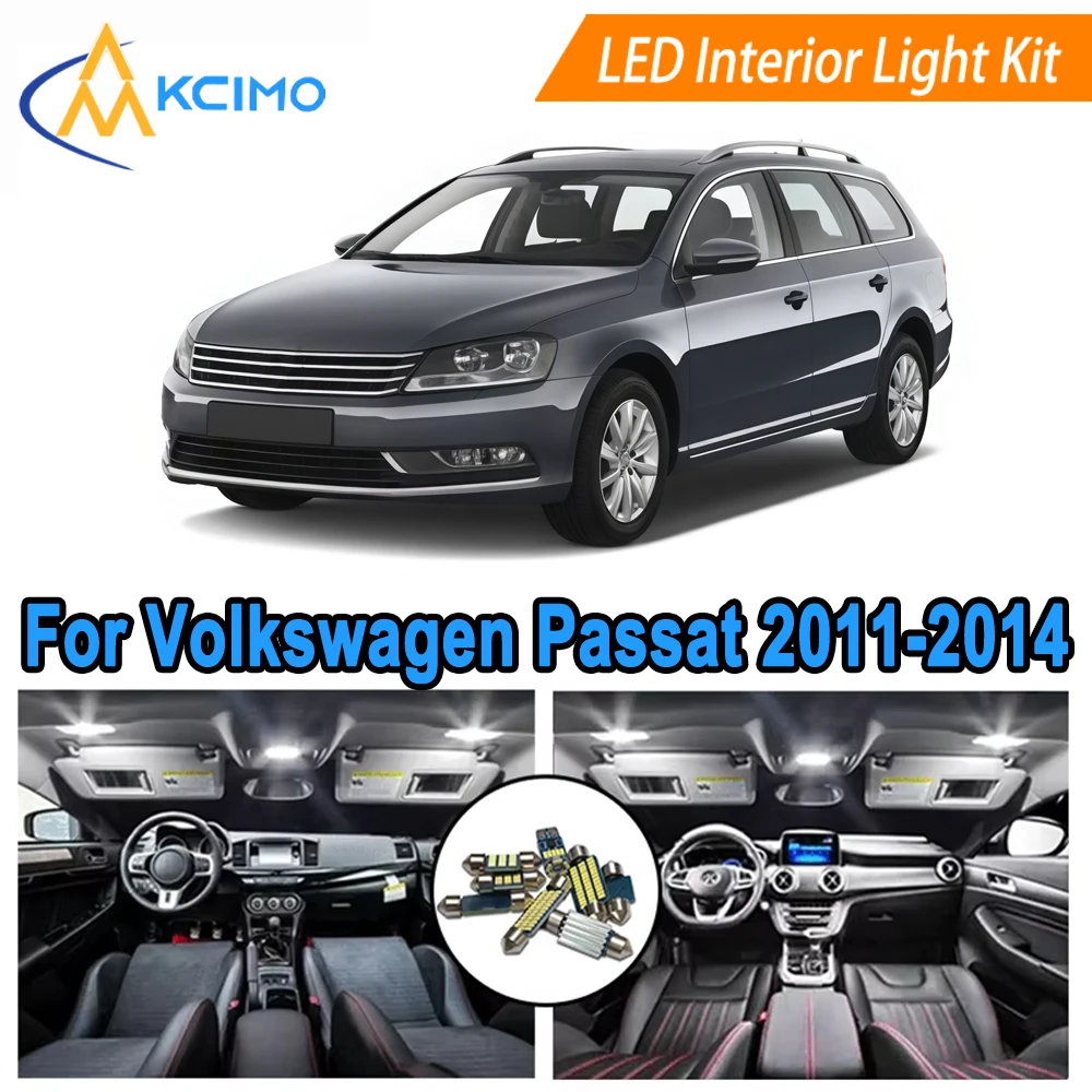 

Interior Light Bulbs For Volkswagen Passat B7 Sedan Variant 2011-2014 Super Bright LED Replacement Bulbs​ Direct Fit