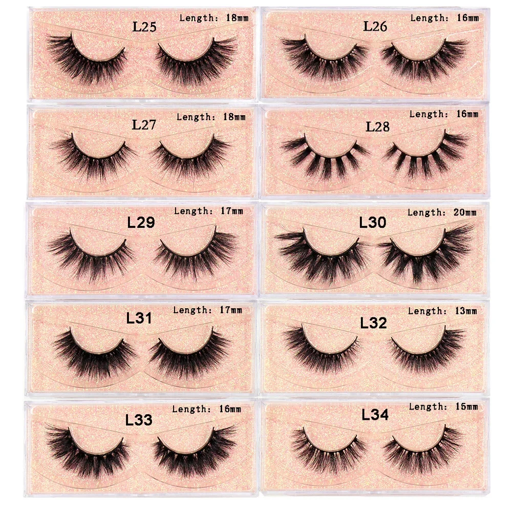 Mink Lashes Eyelashes Fluffy Natural Soft False Eyelashes Eyelash Extension Volume Faux Cils Natural Long Eyelashes Makeup