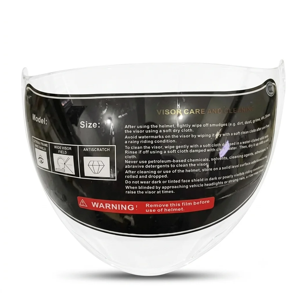 706 MODEL Open Face Helmet Visor