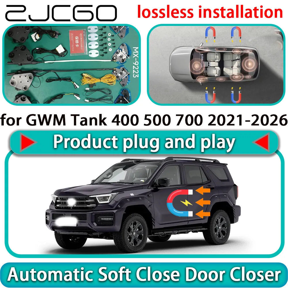 

for GWM Tank 400 500 700 2021-2026 Auto Pull Car Soft Close Door Kit Power Latch Electric Door Catch Soft Closing Assist Silent