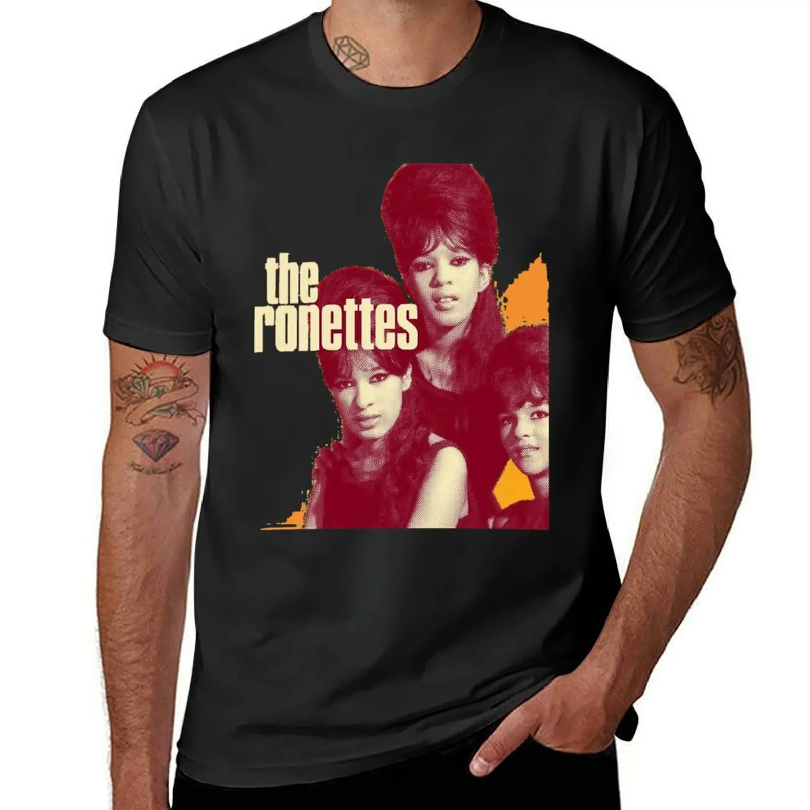 The Ronettes Classic T-Shirt Short sleeve tee customs design your own Men's clothing