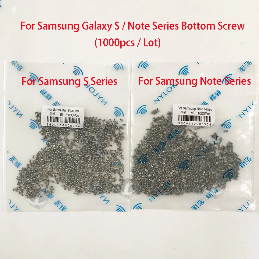 

1000 шт./лот нижний винт для Samsung Galaxy S Series S3 S4 S5 S6 S7 S8 Mini Note Series 1 2 3 4 5 6 7 8 с противоскользящей краской