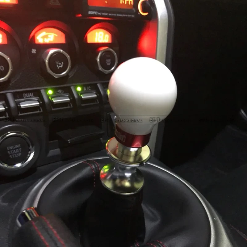 For Toyota GT86 Subaru BRZ Universal Gear Shift Handle - Weighted Aluminum, M12x1.25 Thread, Reverse Lockout Car Mod