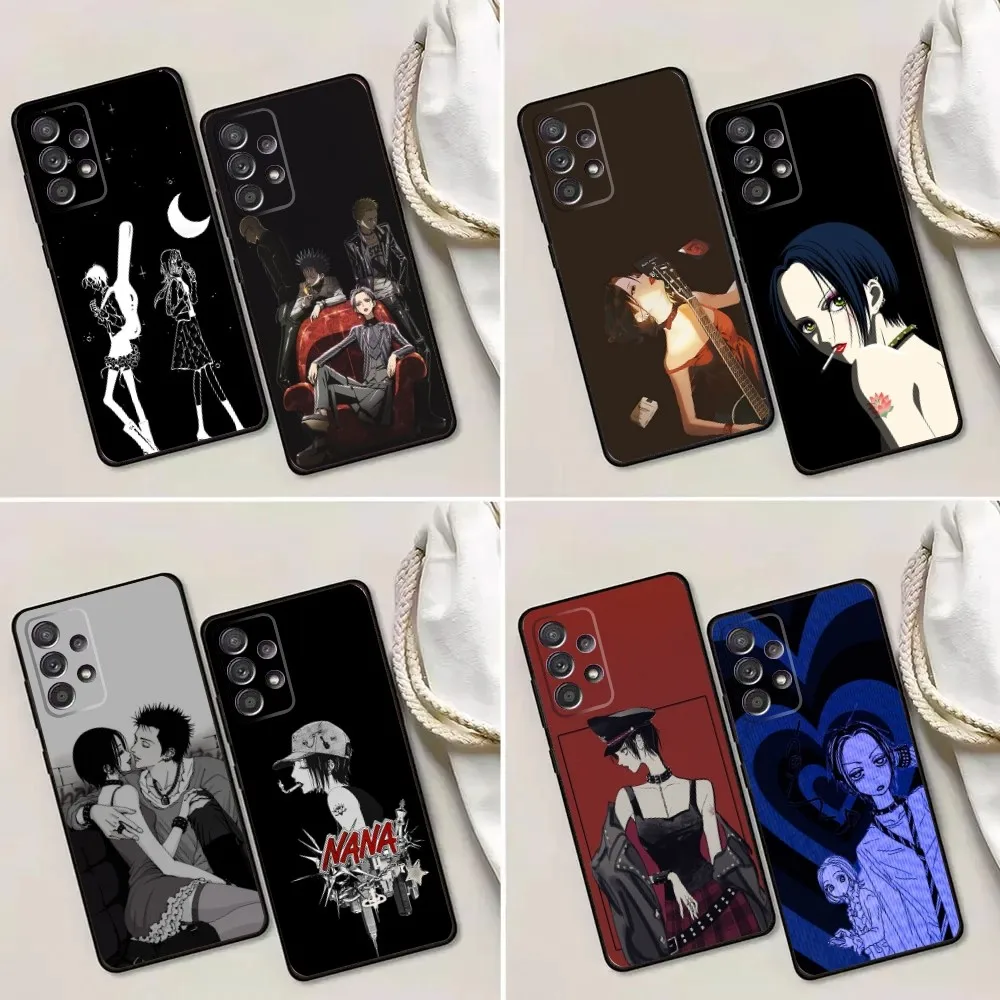 Anime NaNa Osaki Phone Case For Samsung Galaxy A13,A21s,A22,A31,A32,A52,A53,A71,A80,A91 Soft Black Phone Cover