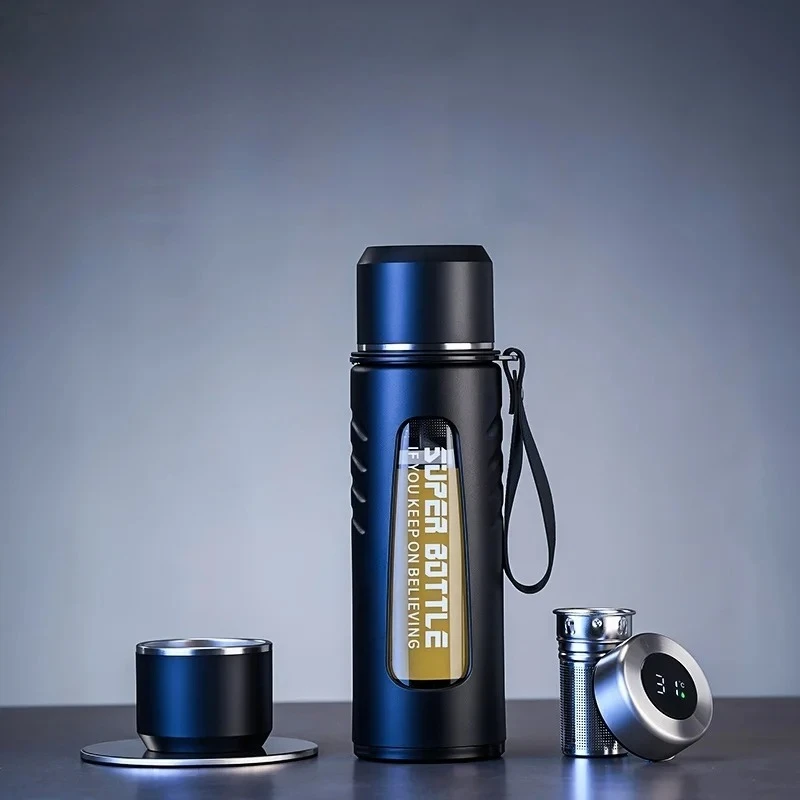 Drinkware Transparent Glass Cups Home and Kitchen Drink Items Coffee Mug Portable Tea Cup with Lid Drinking Utensils