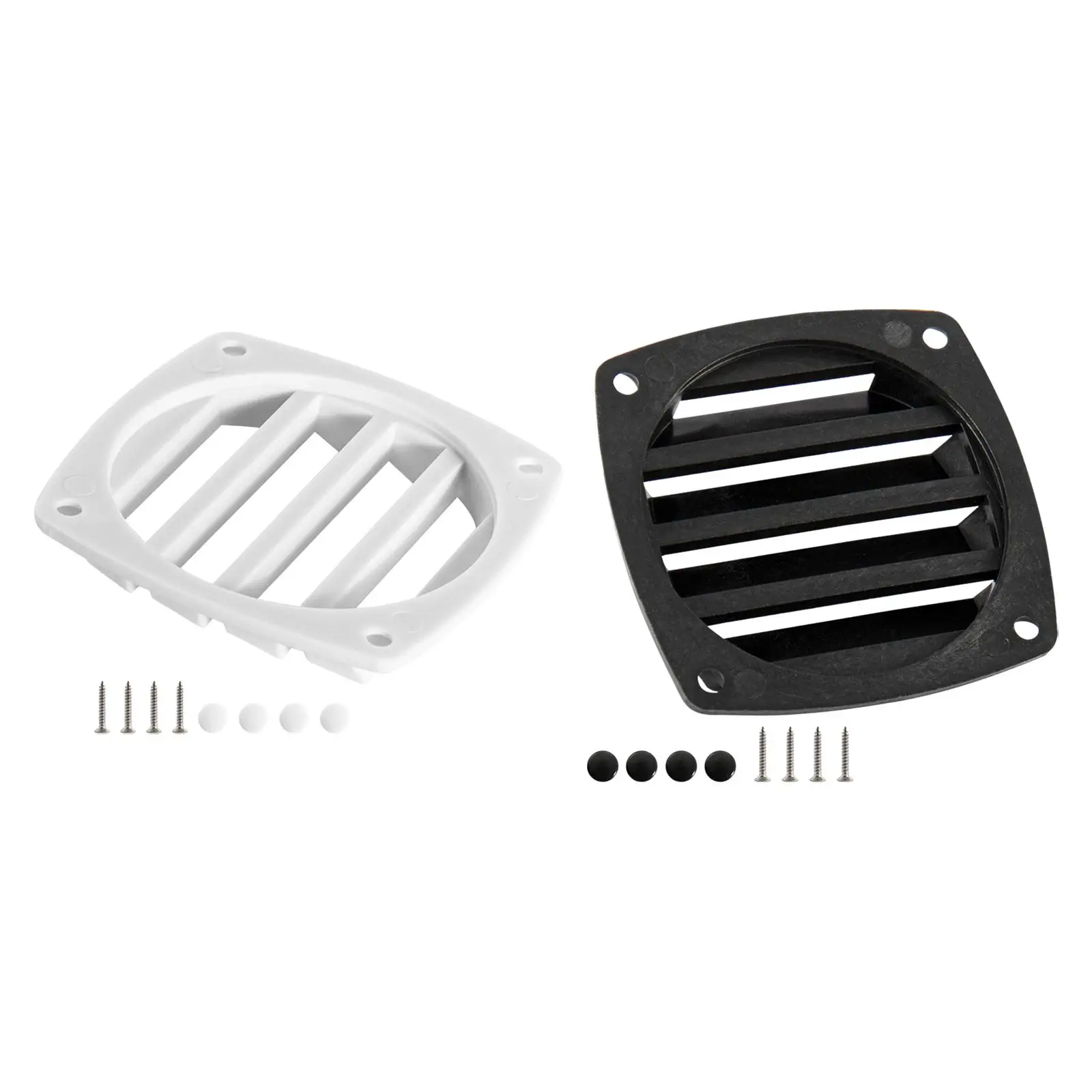Weather Resistant Square Outlet Vent Cover Plastic Louvered Air Vent Grill for Yacht Marine Boat