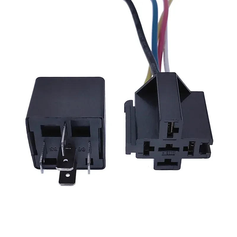 

40A Auto Car Relay JD2912 4 Pin 5 Pin DC 12V 24V 36V 48V with Mounting Hole Coil Power 1.8W Automobile Control Device with Line