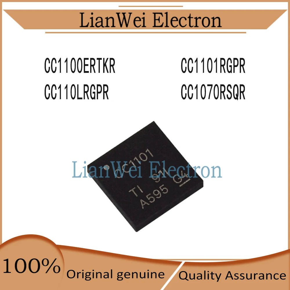 

CC1100E CC1100ERTKR CC1101 CC1101RGPR CC110L CC110LRGPR CC1070RSQR IC Chipset QFN-20
