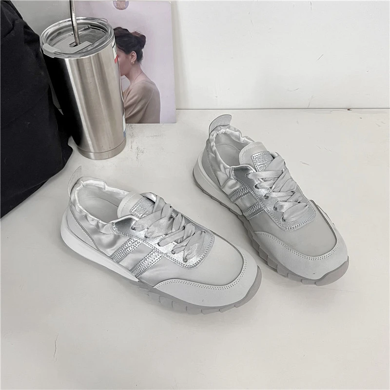 2024 new new ribbon Gump shoes retro silver De training women's shoes image 4
