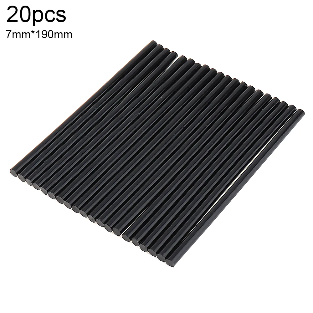20pcs Black 7 mm x 190 mm Hot Glue Sticks Tools for DIY Craft / Decoration / Repairing, Multipurpose Glue Sticks
