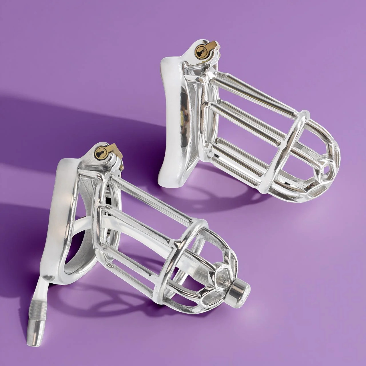 FRRK-10 Lijn Rechte Holle Mannelijke Kuisheidskooi Penis Onthouding Terughoudendheid Apparaat Lockcock Mannen Slave Games Erotisch voor Femboy 18 +