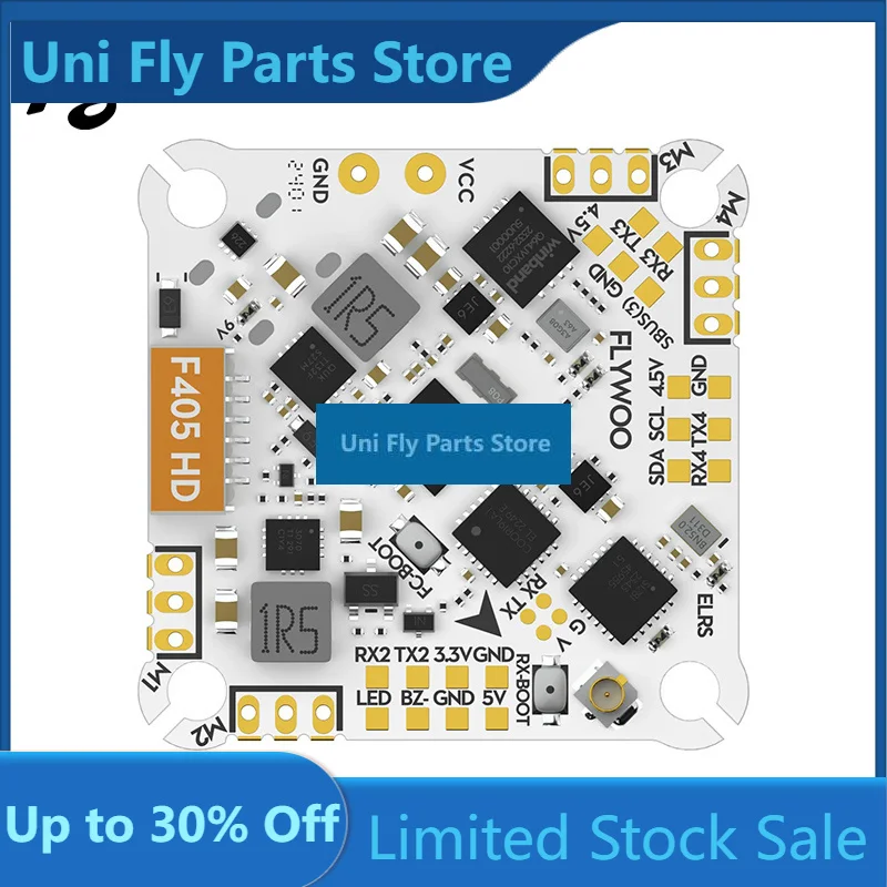 UniFly Flywoo GOKU F405 HD 1-2S 12A ELRS V2 Plug&Play O4 / O4 PRO