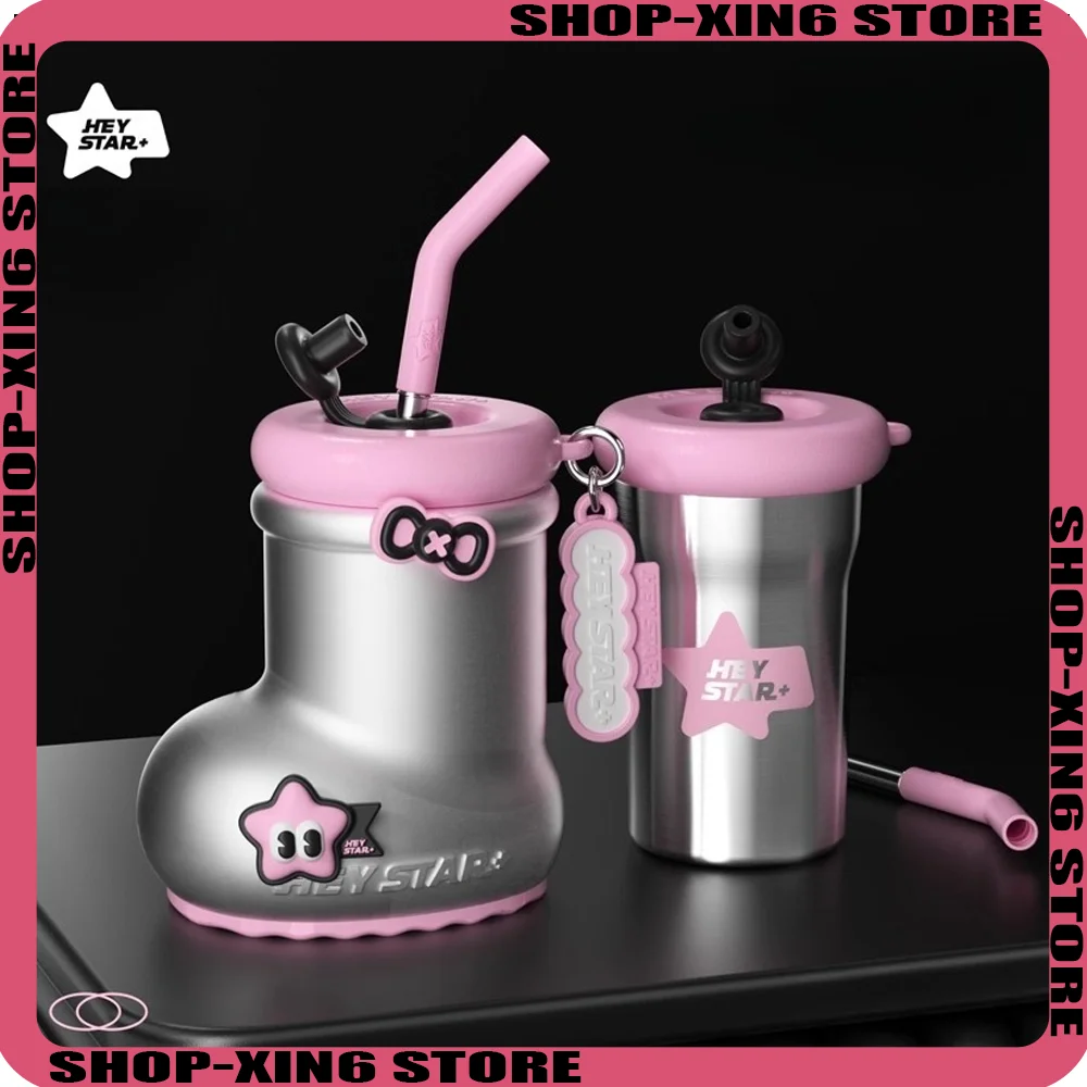 

HEY STAR Insulated and Cooling Straw Cup Stainless Steel Glass Inner Tank Boots Cup Aromatherapy Pendant Gift for Best Friends