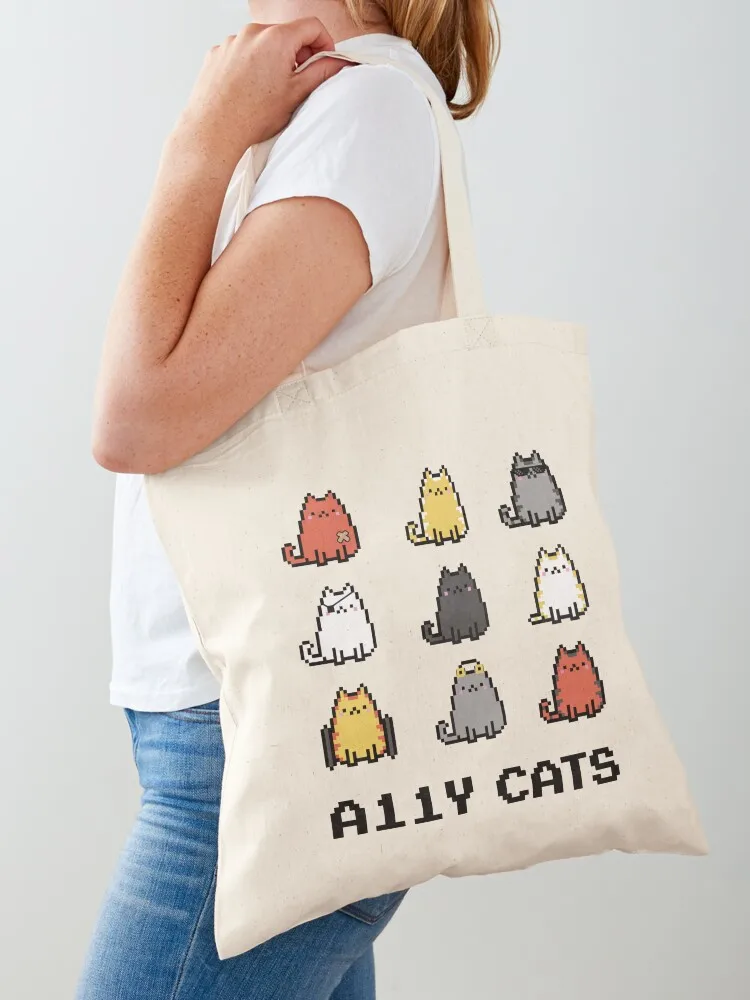 Accessibility A11y Cats Tote Bag Women's shopping bag eco pack female bag Shopping bags