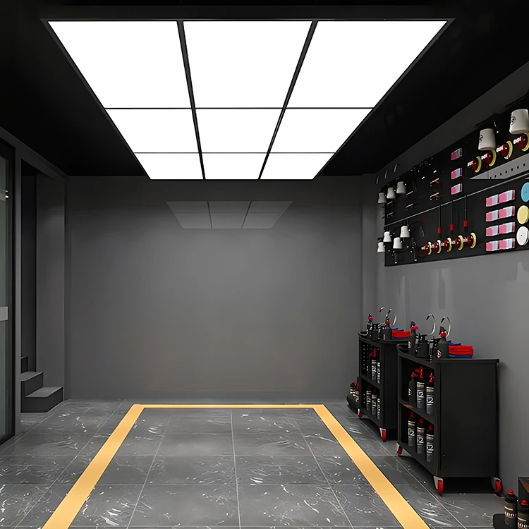 Factory-Sold Panel LED Light Car Detailing Ceiling Lights for Auto Workshop & Shop Garage Working Lamp