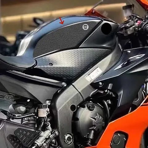오토바이 스티커 탱크 미끄럼 방지 탱크 트랙션 사이드 패드 보호 데칼 for YAMAHA R6 2017-2022