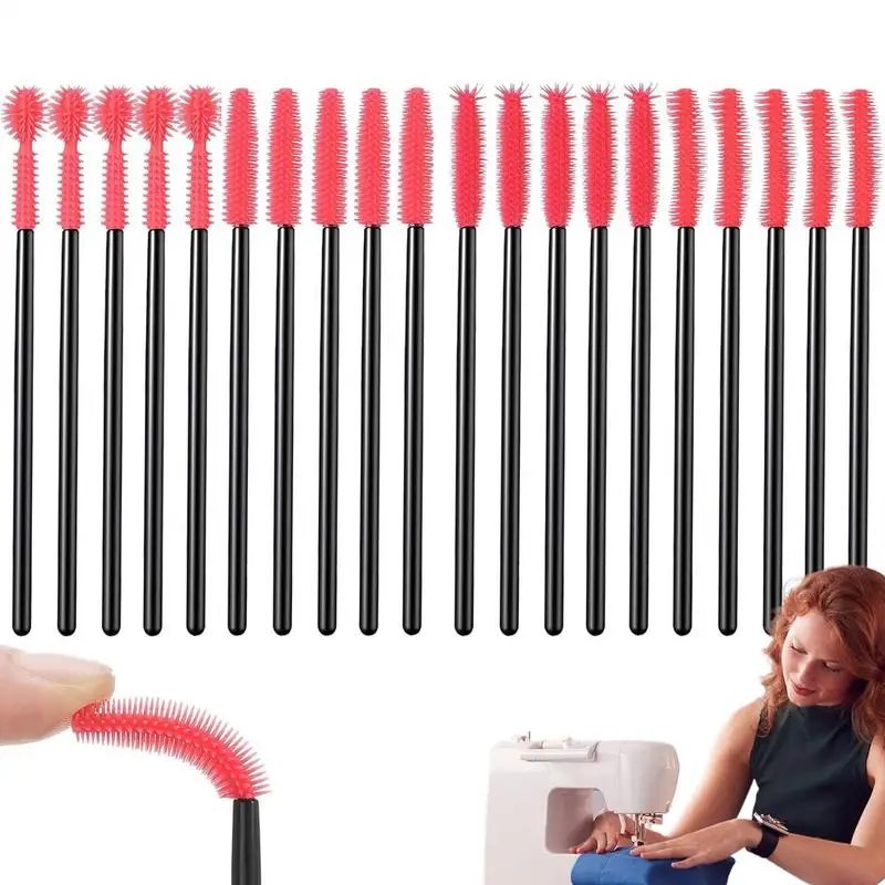 Sewing Machine Cleaning Brush 20X Sewing Machine Cleaning Tools Silicone Cleaning Brushes Reusable Silicone Dense Bristles Clean