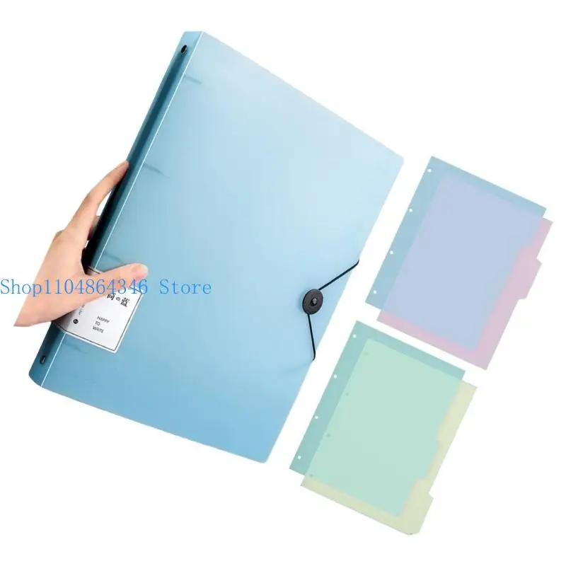 5asd 4 vòng Binder Trình bày Hiển thị thư mục Kích thước trình bày Binder Nắm giữ 220 Sheets Chuỗi đàn hồi đóng