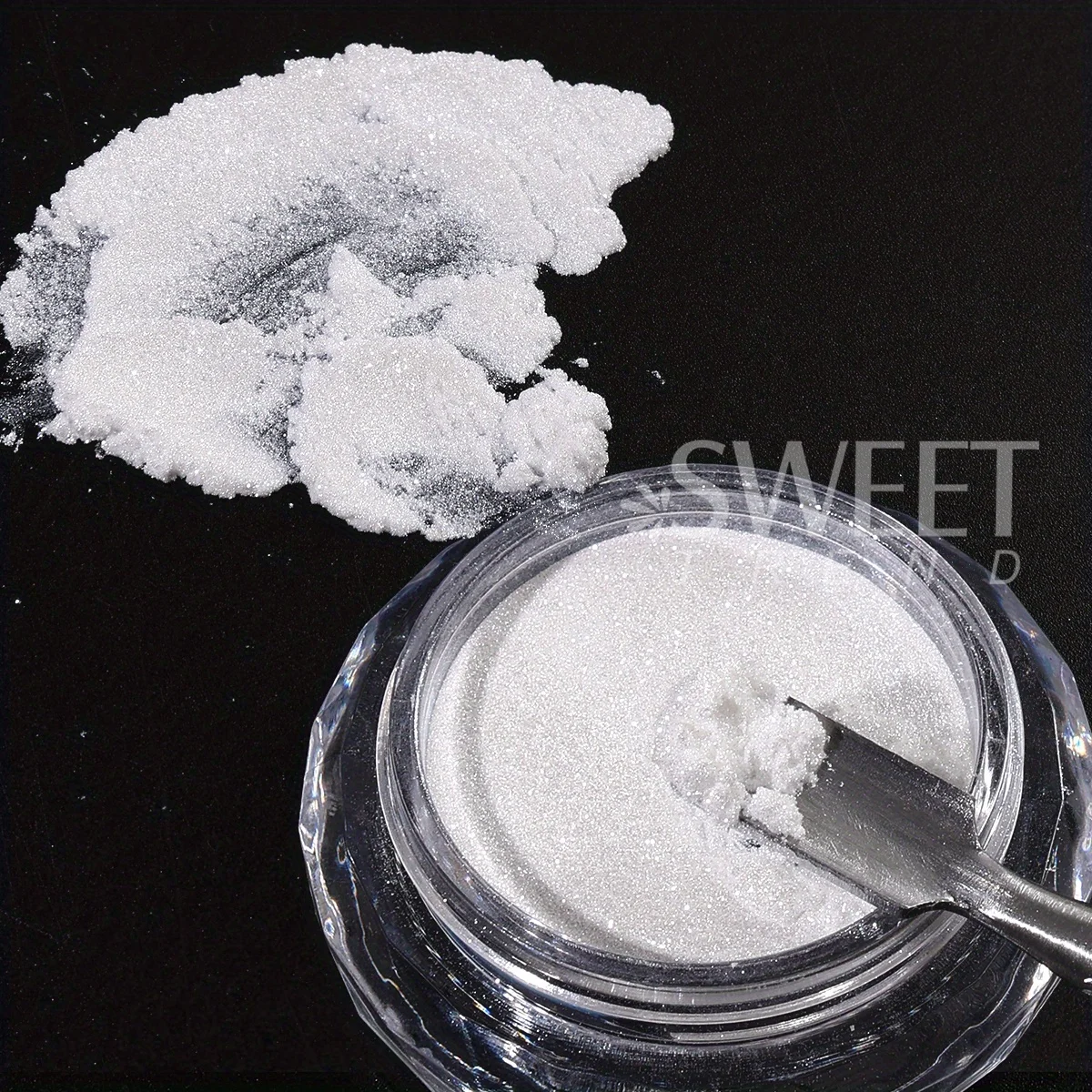 Water Glossy White Nail Chrome Powder Elegant Moonlight Fine Rubbing Dust DIY Charm Gentle Style Wedding Decor Manicure Pigment