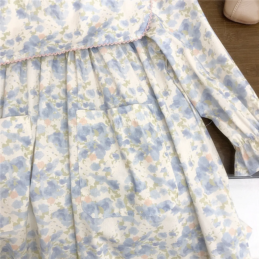 Girls Dresses Baby Girls Spring and Autumn Floral Princess Dresses Girls Stylish Dresses Autumn Children Clothing