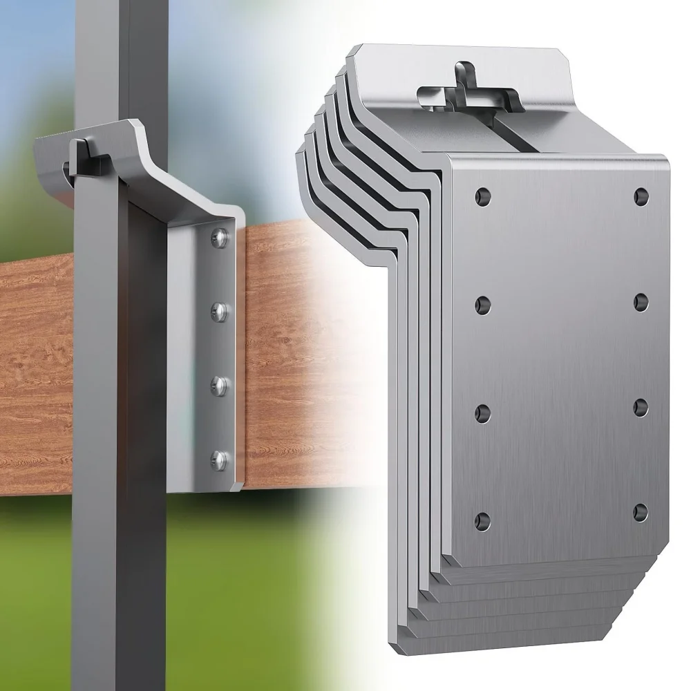 

Набор из 6 кронштейнов для крепления к Т-образным столбам, для монтажа птичьих домиков, ограждений, почтовых ящиков, вывесок