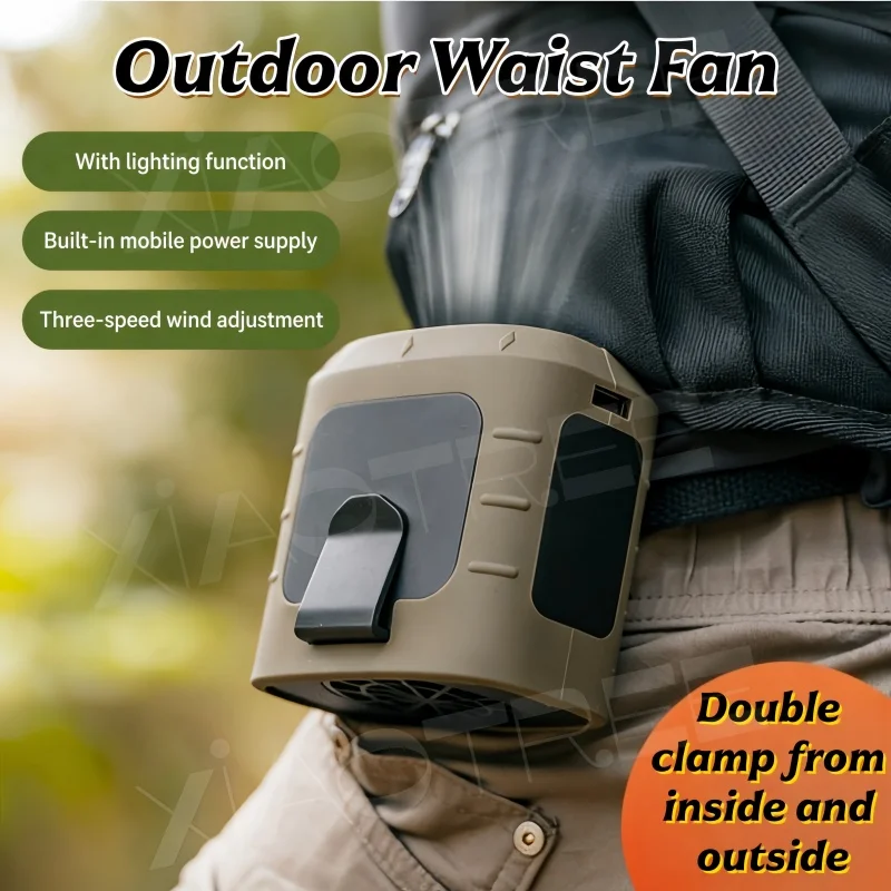 

Портативный USB-вентилятор XIAOTREE 8000 мАч для ношения на шее/на поясе, перезаряжаемый, для активного отдыха, кемпинга, походов, альпинизма, бега и занятий спортом