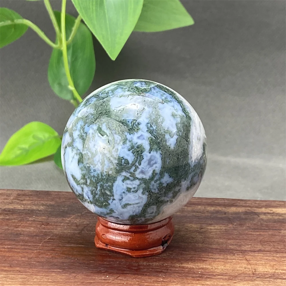 

Natural Water Plant Agate Crystal Ball Reiki Meditation Massage Magic Ball Home Decoration Ornaments
