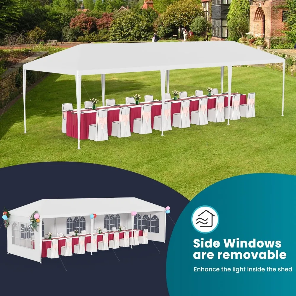 Wedding Canopy, Tent Sturdy Pop Up Gazebo with Removable Walls Easy Assembly for Parties Wedding Event Backyard Patio, Canopy