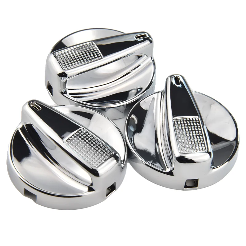 3pcs Chrome Air Switch Button Cover For Seat Ibiza Cordoba Tolodo VW Polo IV Golf III MK3 Jetta Passat 96 T4 Skoda Fellicia