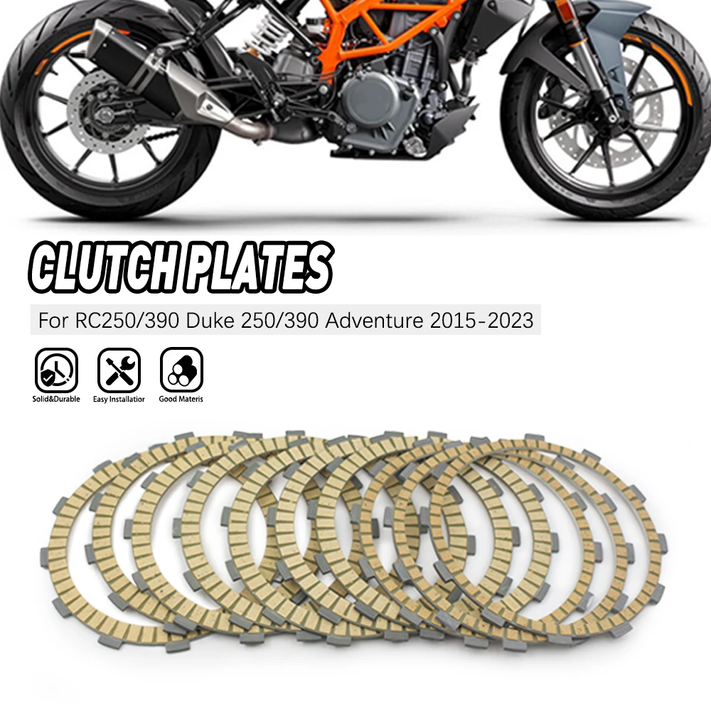 

Motorcycle Friction Clutch Plates Disc For KTM RC 250 RC250 DUKE250 DUKE 390 2015-2023 RC390 2016-2022