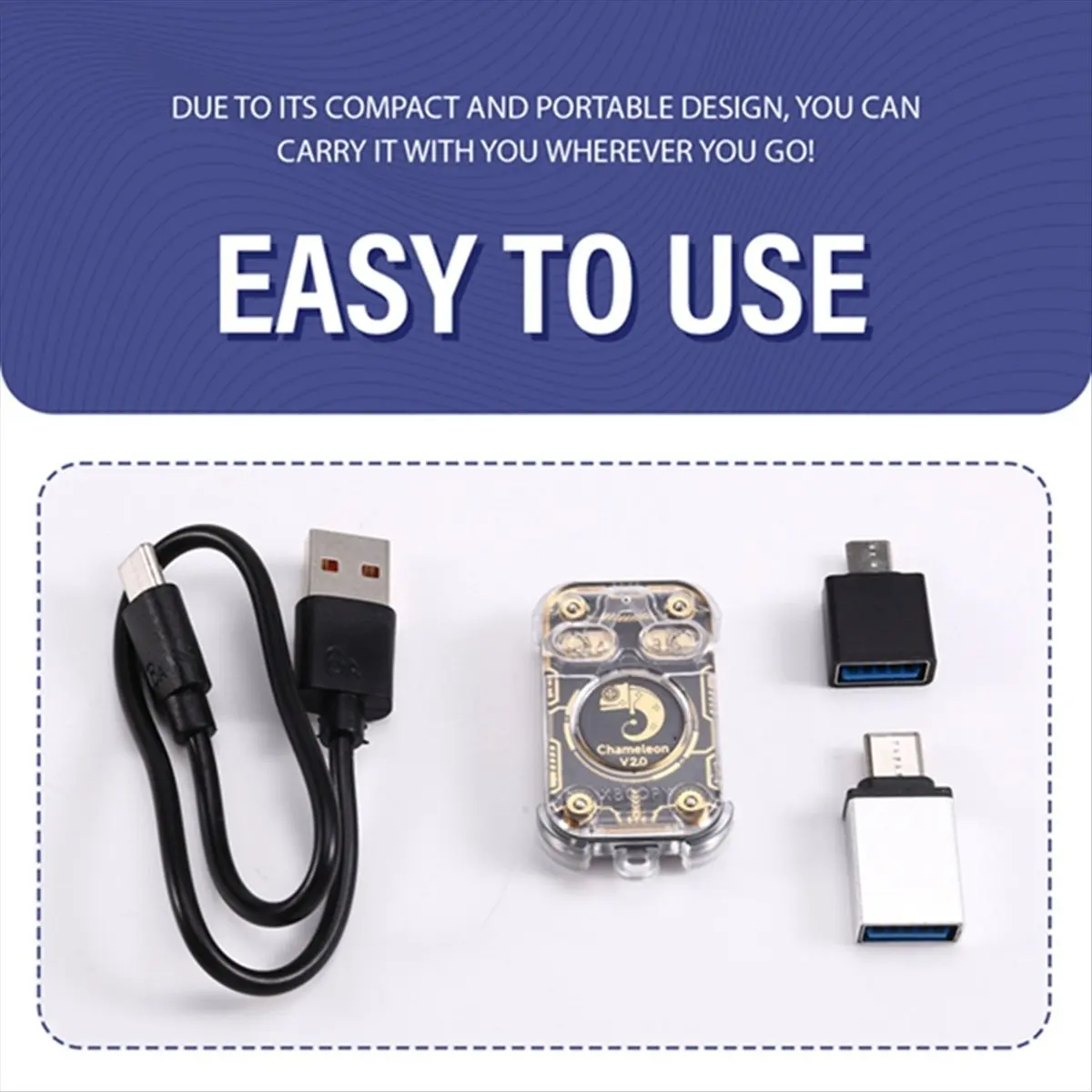 828 Chameleon V2.0 RFID Smart Chip Reader Emulator Restart V2.0 Smart Card Emulator 125K 13.56Mhz Card Decode NFC Duplicator