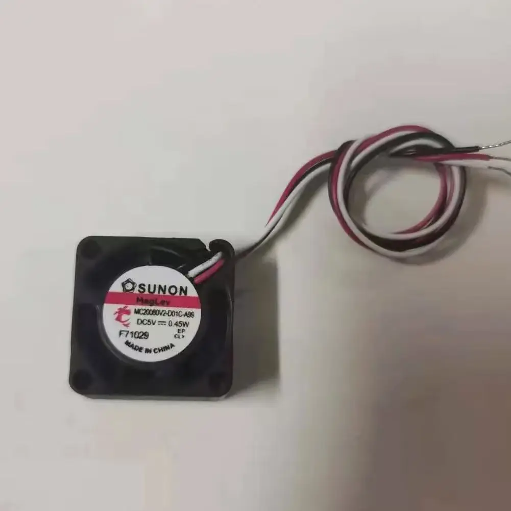 2 pcs for SUNON MC20080V2-D01C-A99 20mm x 8mm 5V 12000RPM High Speed ​​Micro Cooling Fan for Electronic and 3D Printers