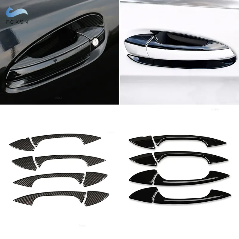 

LHD 8pcs Car ABS Exterior Door Handle Pull Cover For Mercedes Benz B C E GLK ML CLA Class W246 W204 X204 W166 W117