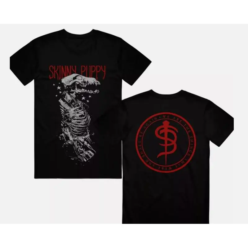 

New Rare! Skinny Puppy Cotton Black Unisex 2 Sides Shirt