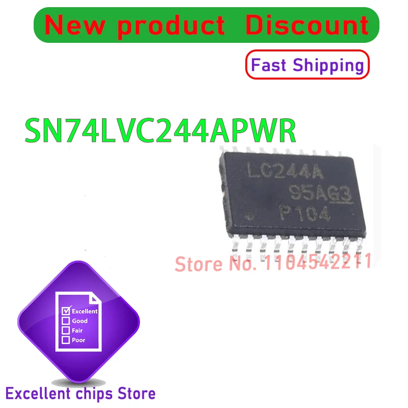 20-1000PCS New Original SN74LVC244APWR LC244A TSSOP-20 Chip IC BUF NON-INVERT 3.6V 20TSSOP