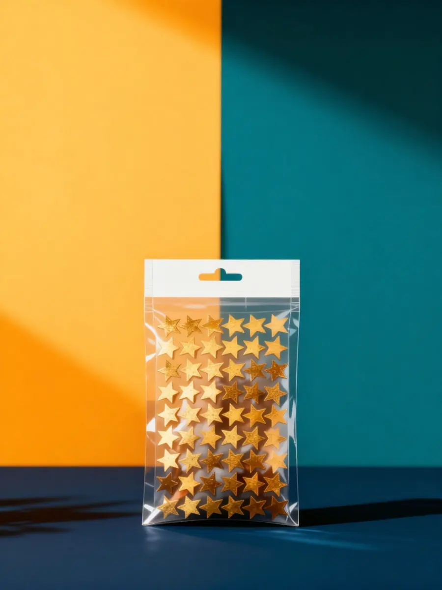 5Sheet Star Reward Stickers for Small Shiny Self-Adhesive Focus Stickers Behavior Incentive Chart Learning Efficiency