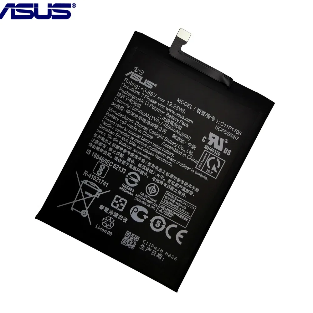 100% Original 5000mAh Battery For Asus Zenfone Max Pro M1 M2 6.0 Inch ZB631KL ZB633KL X01BDA Inch ZB601KL ZB602KL X00TDB X00TDE