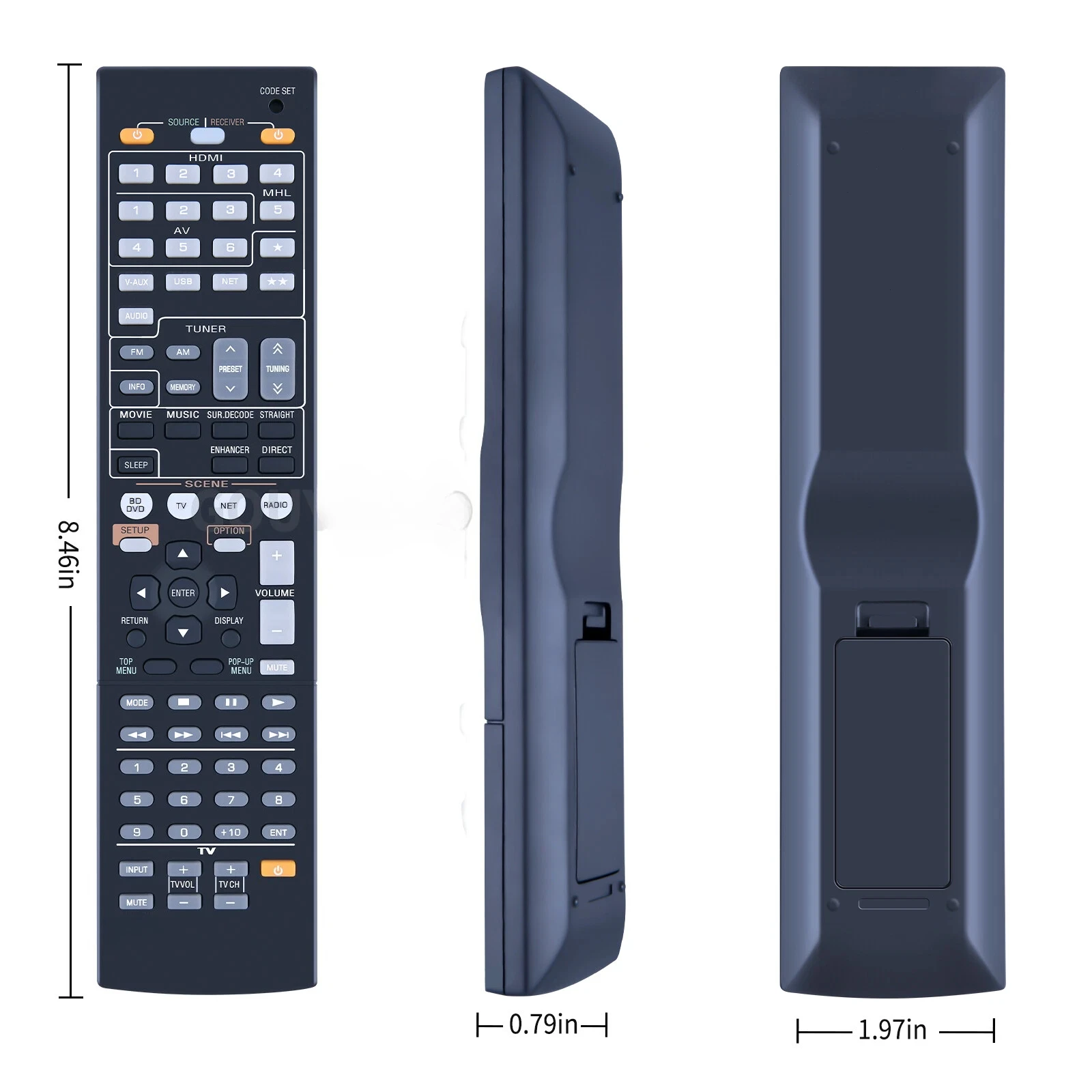 Пульт дистанционного управления для AV-ресивера Yamaha RX-A710 RX-A720 RX-A730 RX-A800 RX-A800BL RX-A830 RX-A1030 HTR-3065 HTR-3063 HTR-5063 Пульт дистанционного управления для AV-ресивера Yamaha RX-A710 RX-A720 RX-A730 RX-A800 RX-A800BL RX-A830 RX-A1030 HTR-3065 HTR-3063 HTR-5063