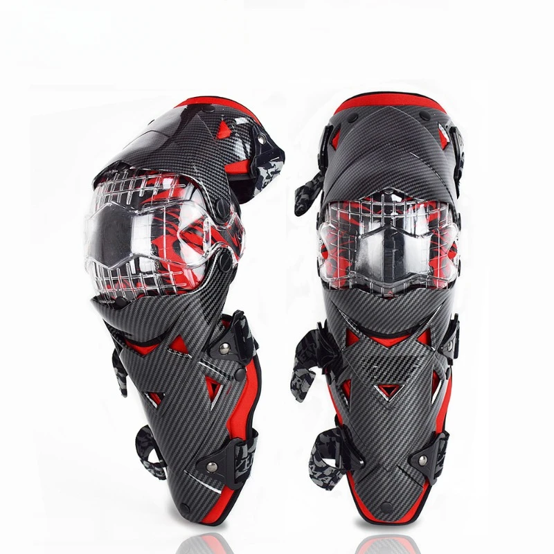 

Red Motocross Knee Pads Motorcycle Knee Guard Moto Protection Motocross Equipment Motorcycle Knee Protector Safety Guards