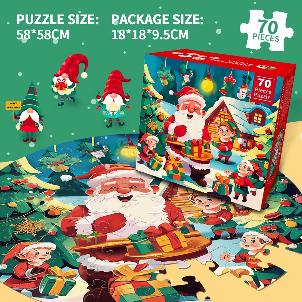 

New Children 70 Pieces Creative Floor Puzzles Early Educational Learning Toy For Above 3 Years Kids Boys Girls