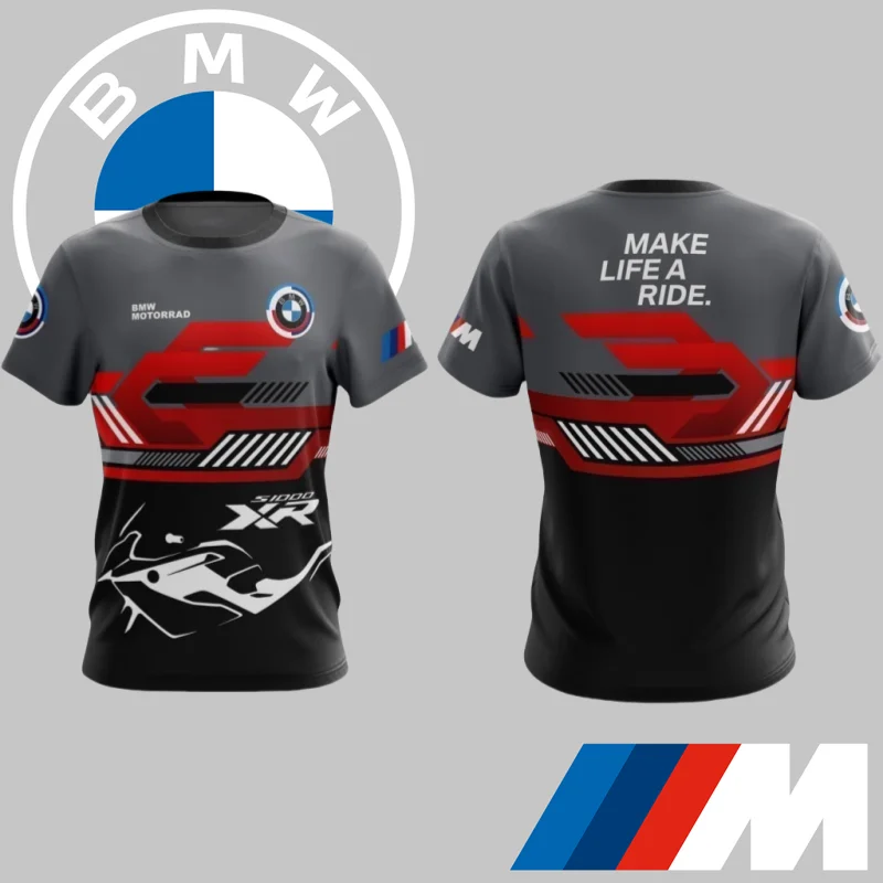 

Модная мужская быстросохнущая футболка BMW S1000xr, модная трендовая спортивная гоночная футболка с коротким рукавом, высококачественная роскошная брендовая футболка с автомобилем