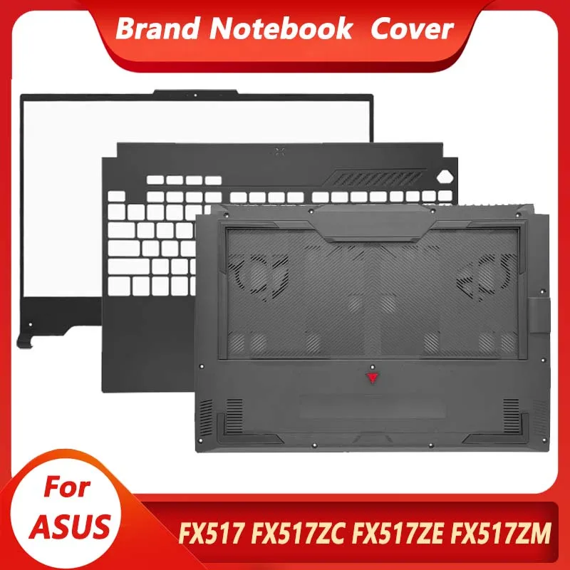 جديد لـ Asus TUF Dash FX517 FX517ZC FX517ZE FX517ZM FX517ZR FX517Z الحافة العلوية العلوية قاعدة الهيكل الغطاء السفلي Palmrest أسود