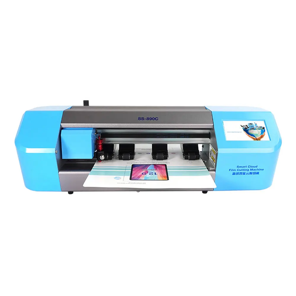 S-890C Film Cutting Machine Mobile Phone Protection Rear Film Pattern Laser Cutter Head Anti-blue Light Hydrogel Film