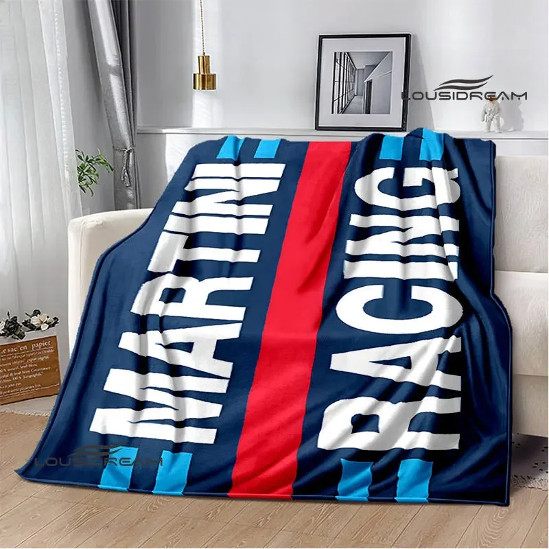 Martini logo printing blanket warm blankets flannel soft and comfortable home travel blanket blankets for beds birthday gift