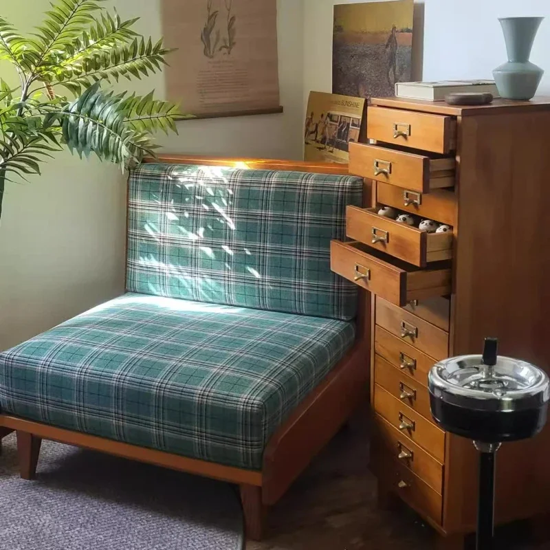 

Medieval Nanyang style sofa, single person multi-person solid wood rubber wood