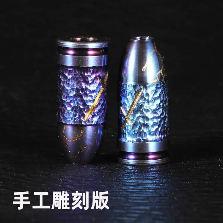Titanium alloy knife pendant, umbrella rope pendant, necklace pendant, bracelet pendant, hand string DIY handmade production