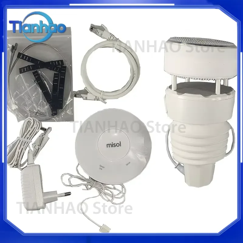 for Ultrasonic Digital Anemometer Weather Station WiFi Gateway Monitor Wind Speed Direction Rainfall Humidity Smart Home