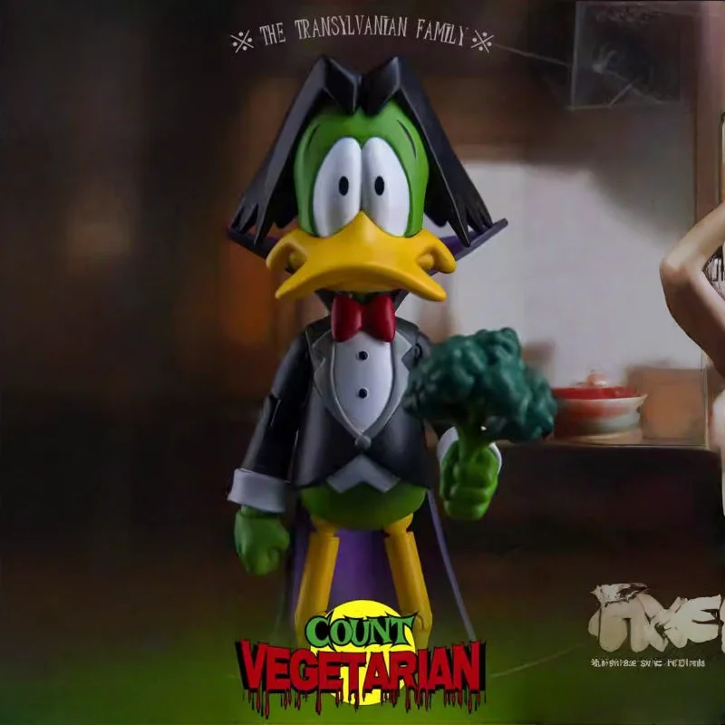 재고 있음 행복한 어린 시절 행복한 어린 시절 채식주의 자 얼 이상한 오리 피규어의 모험 실제 인형 컬렉션 선물